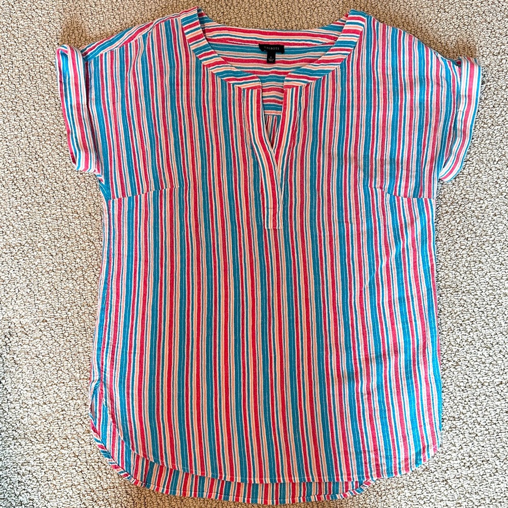 Talbots 100% Cotton Blouse PTP 21 - Picture 4 of 8